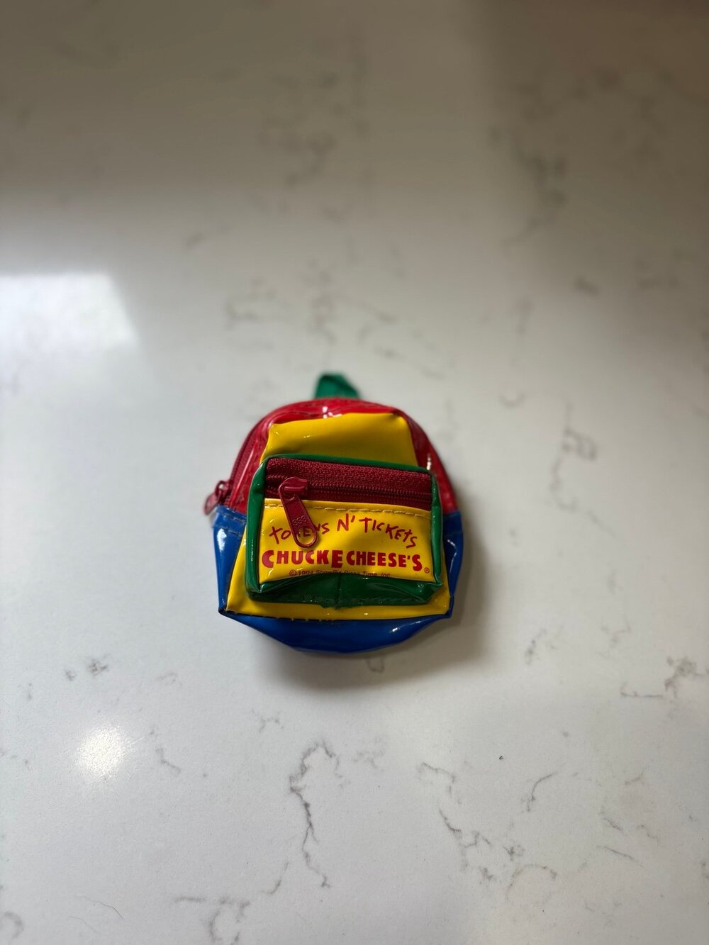 Vintage Chuck E Cheese Keychain Pouch